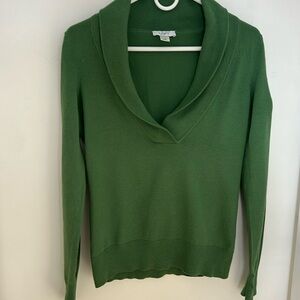 Ann Taylor Loft green sweater, size XS